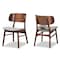 Baxton Studio Alston Mid-Century Grey Fabric Upholstered and Walnut Brown Finished Wood Dining Chair Set(2PC) PR 191-2PC-11707-ZORO - alternate 4